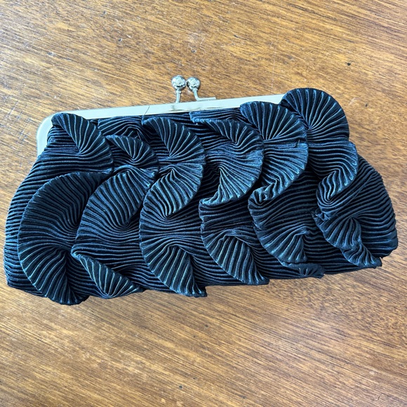 Charming Charlie Black Clutch - Picture 1 of 4
